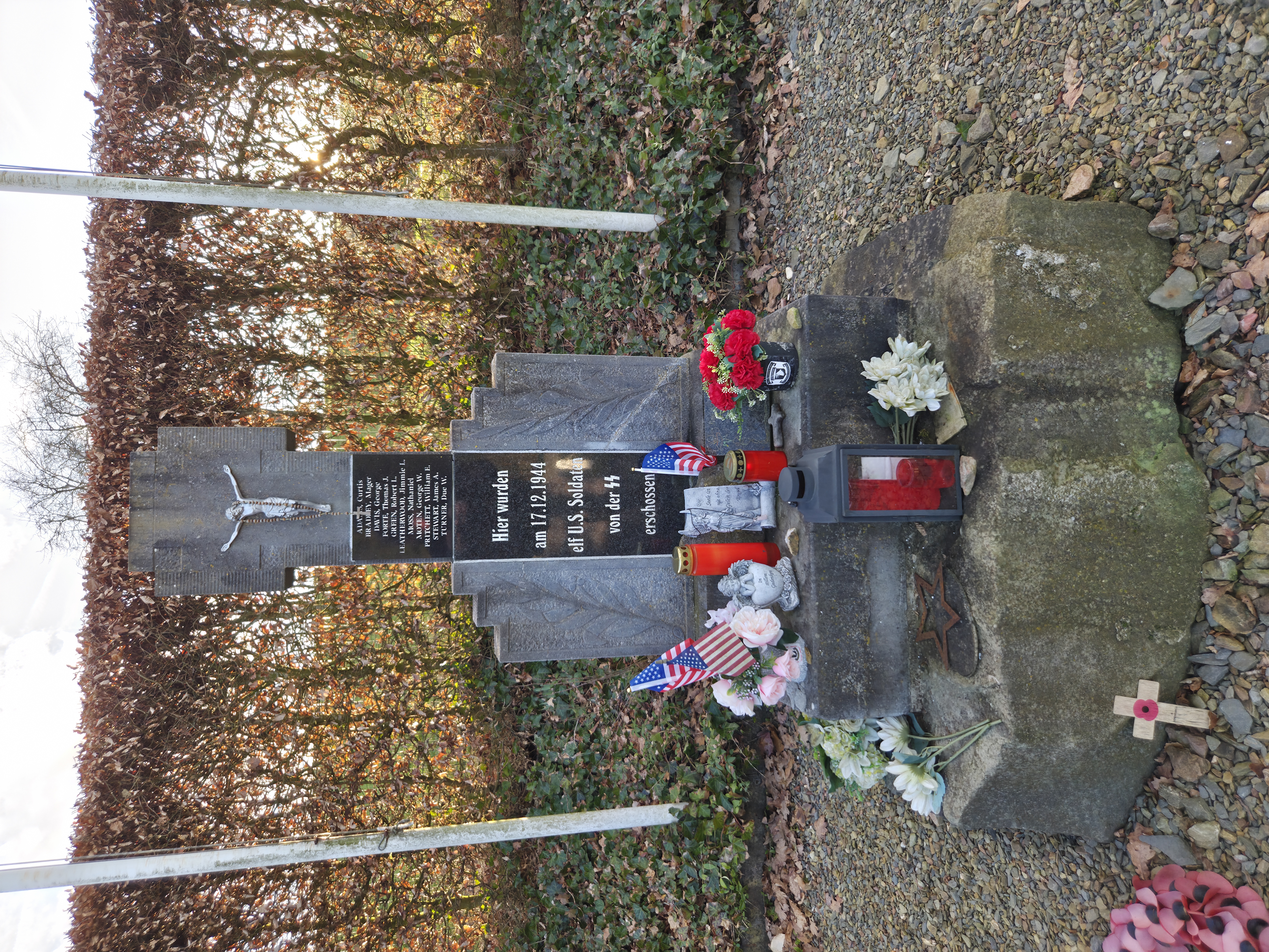 The Wereth Eleven memorial in Wereth, Belgium. (Personal photograph)